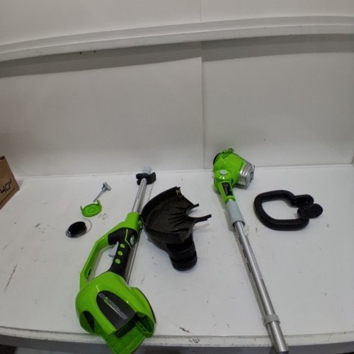 GREENWORKS LITHIUM-ION CORDLESS STRING LAWN TRIMMER *TOOL ONLY* - 40V - 13" PATH - GREEN (MODEL: STF305) image 2