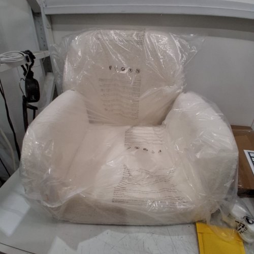 KRAMZING HEIGHT ADJUSTABLE UPHOLSTERED DESK CHAIR - 27" - WHITE (MODEL: DMT-27-OCW272) image 4