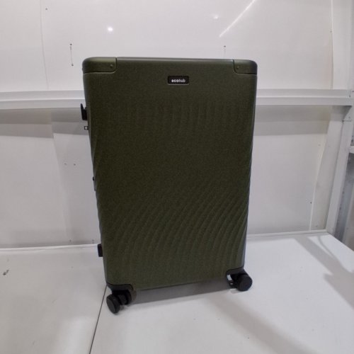 2PC ECOHUB HARDSIDE EXPANDABLE CARRY ON LUGGAGE AND DUFFEL BAG - 24" - GREEN (MODEL:ECO9002) image 3