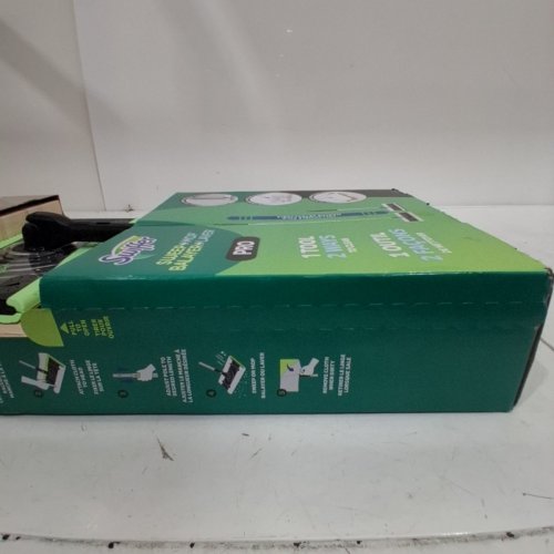 SWIFFER PRO SWEEP+MOP STARTER KIT WITH 20 DRY SWEEPING & 12 WET MOPPING CLOTHS - GREEN/BLACK (MODEL: 2842580) image 3