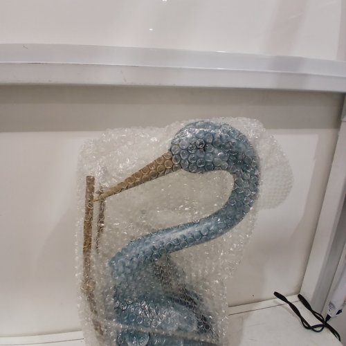 2PK BITS & PIECES DECORATIVE METAL GARDEN STATUES - 32.5"H - JAPANESE BLUE HERON (MODEL: 49517) image 4