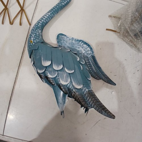 2PK BITS & PIECES DECORATIVE METAL GARDEN STATUES - 32.5"H - JAPANESE BLUE HERON (MODEL: 49517) image 5