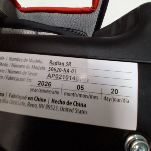 DIONO RADIAN 3R 3-IN-1 CONVERTIBLE REAR/FORWARD FACING CAR SEAT FOR UPTO 10 YEARS - 120LBS CAP - JET BLACK (MODEL: 50620-NA-01) image 2