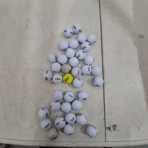 37PC ASSORTED PRACTICE GOLF BALLS - WHITE/YELLOW image 2