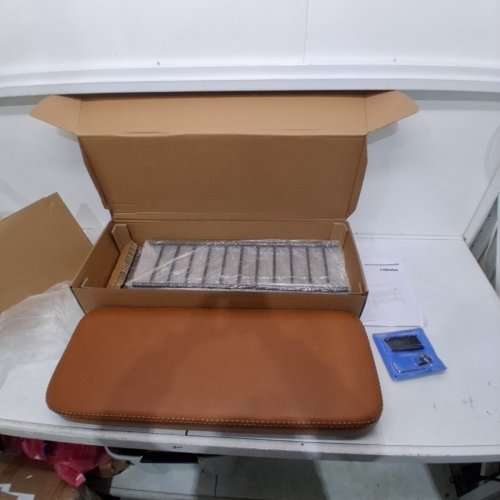 VASAGLE EKHO COLLECTION SHOE BENCH - 19.7" X 11.8" X 31.5" - CARAMEL BROWN (MODEL: ULSB054K01) image 2