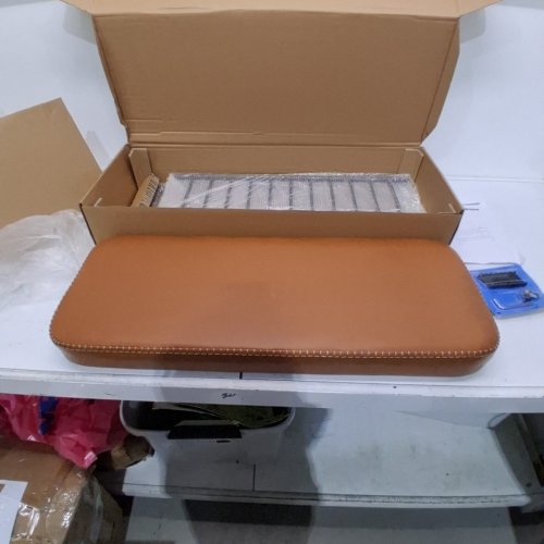 VASAGLE EKHO COLLECTION SHOE BENCH - 19.7" X 11.8" X 31.5" - CARAMEL BROWN (MODEL: ULSB054K01) image 5