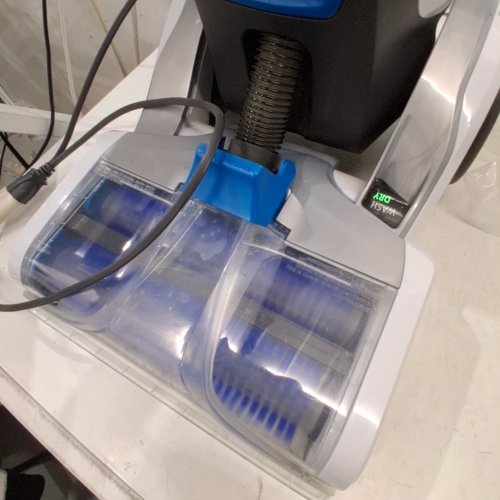 HOOVER AUTOMATIC UPRIGHT SMARTWASH+ WET CARPET CLEANER WITH INTELLISENSE PUSH-FORWARD - 8FT HOSE - WHITE/BLUE (MODEL: FH52007VCD) image 2