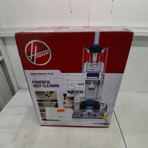 HOOVER AUTOMATIC UPRIGHT SMARTWASH+ WET CARPET CLEANER WITH INTELLISENSE PUSH-FORWARD - 8FT HOSE - WHITE/BLUE (MODEL: FH52007VCD) image 6