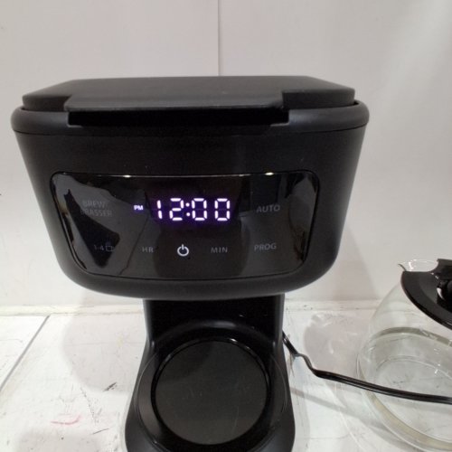 MAINSTAYS PROGRAMMABLE COFFEE MAKER WITH TOUCHSCREEN - 1.8L - 12 CUP - BLACK (MODEL: MS-202529) image 2