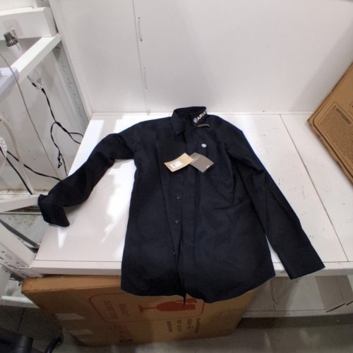 MEN'S ARIAT TEAM LOGO TWILL FITTED DRESS SHIRT- SIZE MEDIUM- BLACK ( STYLE: 10034231) image 2