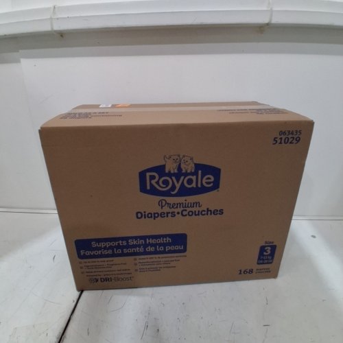 168PK ROYALE PREMIUM DISPOSABLE DIAPERS - SIZE 3 (MODEL: 51029) image 2