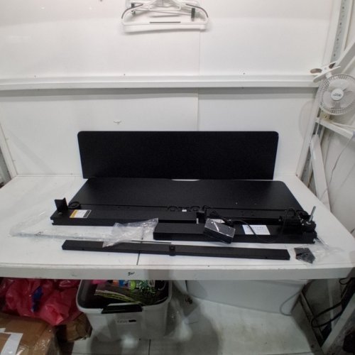 ELECTRIC ADJUSTABLE STANDING DESK WITH CONTROL PANEL - 46.8" X 23.6" X 28.3"-46.1" - BLACK (MODEL: S24) image 4