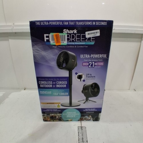 SHARK FLEXBREEZE OUTDOOR & INDOOR FAN WITH INSTACOOL MISTING ATTACHMENT - 37" - BLACK (MODEL: FA222C) image 5