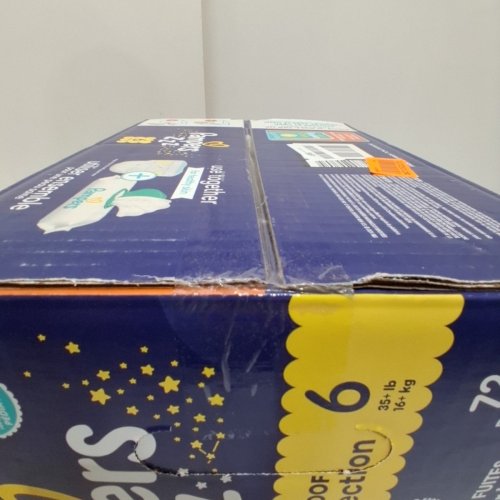 72PK PAMPERS OVERNIGHTS SWADDLERS DISPOSABLE BABY DIAPERS - SIZE 6 image 3