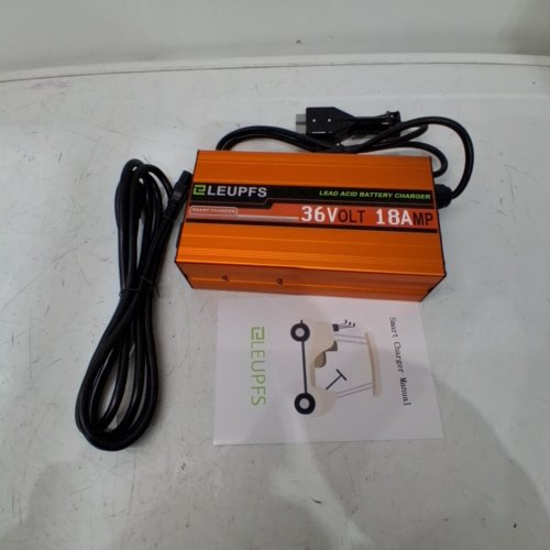ELEUPFS GOLF CART BATTERY CHARGER - 18AMP / 36V - 900W - ORANGE/BLACK image 3