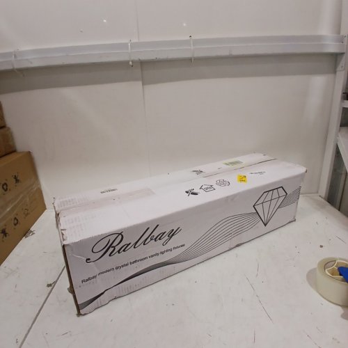RALBAY 3-LIGHT CRYSTAL VANITY LIGHTS - 23.6" X 4.3" X 7.3" - GOLD (MODEL: 8605-3T) image 5
