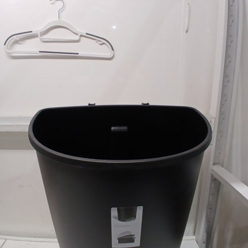 SIMPLEHUMAN PLASTIC D-SHAPED STEP GARBAGE CAN - 50L - BLACK image 3
