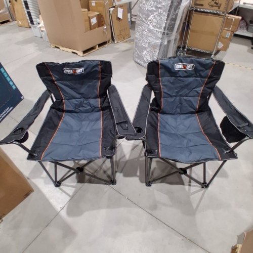 2PK OVERMONT OVERSIZED FOLDING CAMPING CHAIR image 2