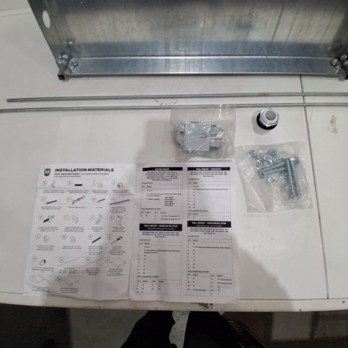 HOLDRITE QUICKSTAND WALL-MOUNT SUPPORT PLATFORM WITH DRAIN PAN FOR WATER HEATER - 50 GAL MAX/CAP, 600LBS (MODEL: 50-SWHP-W) image 4