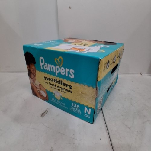 136PK PAMPERS SWADDLERS DIAPERS - NEWBORN SIZE image 4