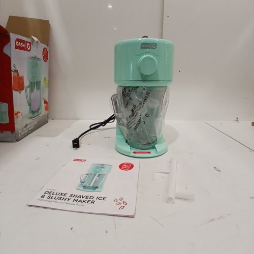 DASH SHAVED ICE MAKER + SLUSHIE MACHINE WITH WITH STAINLESS STEEL BLADES - AQUA image 3