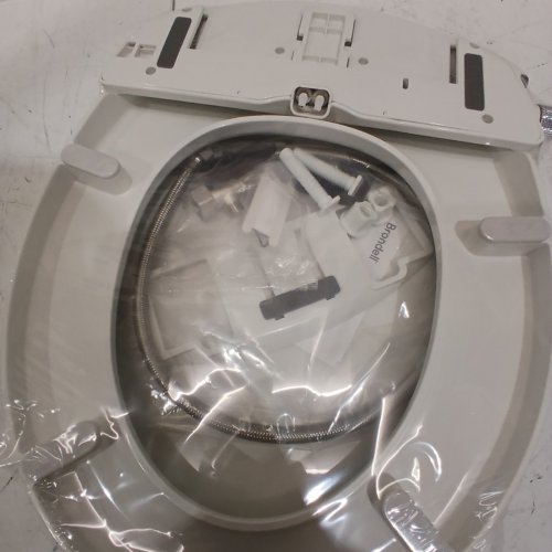 BRONDELL SWASH ECOSEAT NON-ELECTRIC SLOW-CLOSE BIDET TOILET SEAT - FITS ELONGATED TOILETS 18"-19.5"/5.5"-8" BOLT SPREAD - WHITE (MODEL#: S101-EW) image 3