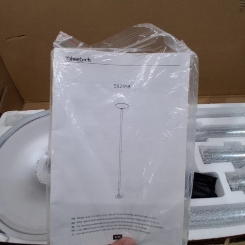YAHEETECH PROFESSION PORTABLE STRIPPER DANCE POLE -45MM 7.3FT - 9FT ADJUSTABLE - SILVER (MODEL: 592498) image 6