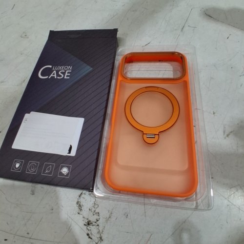 LUXEON PHONE CASE FOR IPHONE 17 PRO WITH STAND - ORANGE image 2
