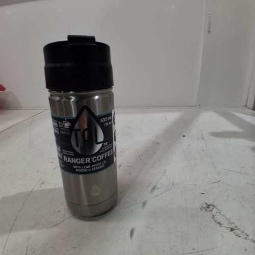 TAL STAINLESS STEEL TRAVEL COFFEE MUG - 532 ML / 18 OZ - SILVER / BLACK (MODEL: WMCA2092) image 2
