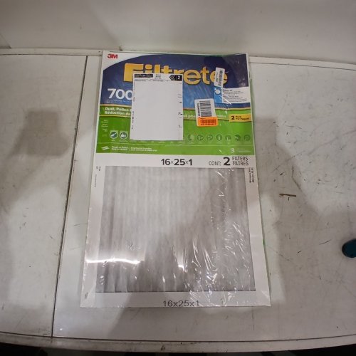 2PK FILTRETE PLEATED TOUGH OF POLLEN MPR 700 FURNACE FILTER - 16 X 25X1 - (MODEL: MERV 8) image 2