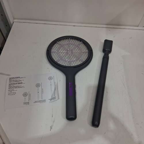 DRIHARA RECHARGEABLE ELECTRIC FLY SWATTER WITH EXTENDABLE HANDLE & 90° ROTATING HEAD FOR INDOOR & OUTDOOR - 17.1" - 44.3" - PURPLE/GREY (MODEL: ZH-M819) image 3