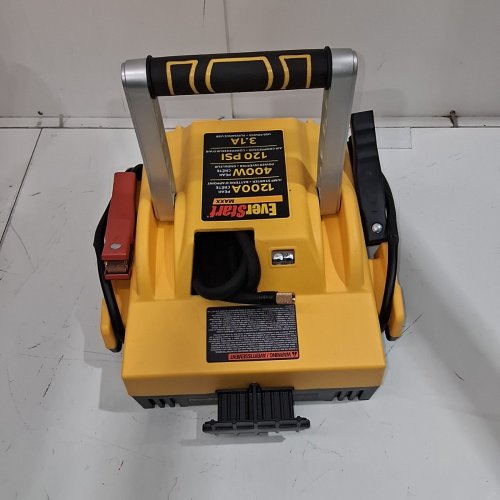 EVERSTART MAXX PORTABLE JUMP STARTER POWER STATION - 1200A PEAK; 400W; 120 PSI; 12 V; 120 V 200W; USB 5 V 3.1A - YELLOW / BLACK (MODEL: J45TKECA) image 3
