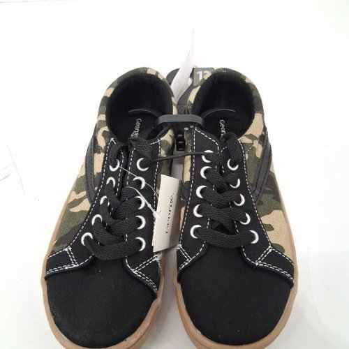 BOY'S GEORGE CAMOUFLAGE SNEAKERS - 13 - CAMOUFLAGE/BLACK/TAN image 2
