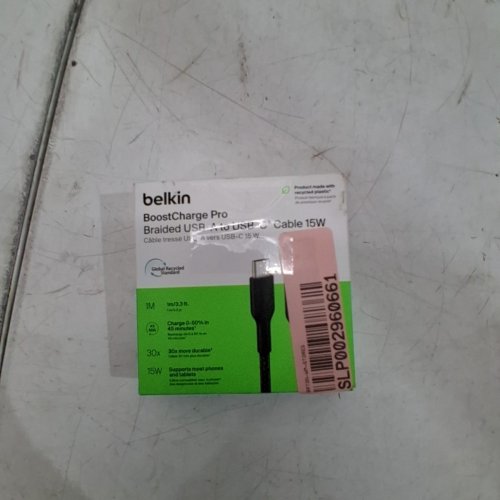 BELKIN BOOSTCHARGE PRO FLEX - USB-A TO LIGHTNING - 3.3FT - BLACK (MODEL: CAA010) image 3