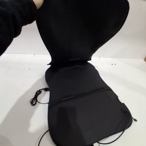 PRYFEY HEATED ULTRATHIN BACK MASSAGER WITH 4D KNEADING - 17" X 21" - BLACK/GREY (MODEL: BKYB-01) image 6