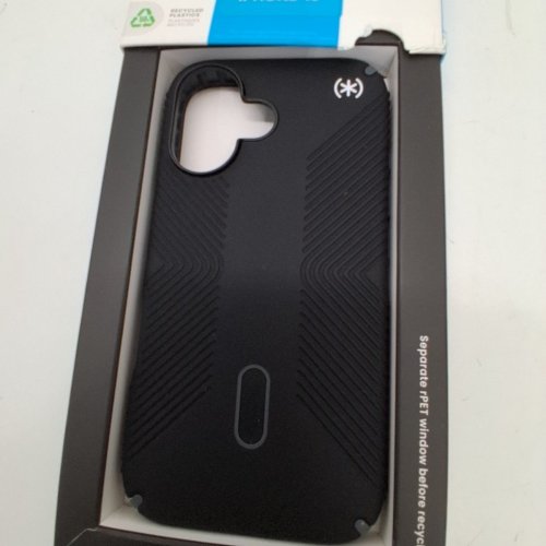 SPECK PRESIDIO2 GRIP MAGSAFE PHONE CASE FOR IPHONE 16 - BLACK/SLATE GREY image 3