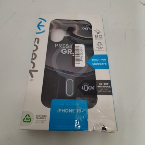 SPECK PRESIDIO2 GRIP MAGSAFE PHONE CASE FOR IPHONE 16 - BLACK/SLATE GREY image 4