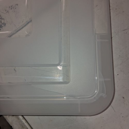 3PK IRIS BLACK LETTER BINS - BPA FREE - 35QT - 14.13" X 18.13" X 10.75" - BLACK/CLEAR image 6