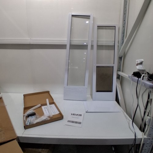 DOG DOOR FOR SLIDING GLASS DOOR - 75-7/8" TO 80-11/16" - WHITE - (MODEL: CWM03-M) image 2