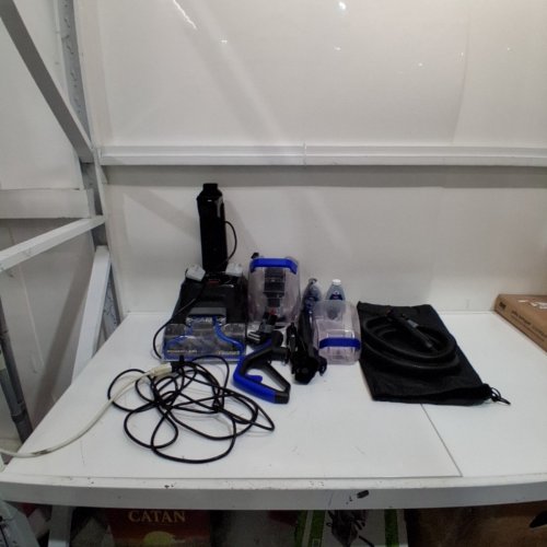 BISSELL POWERCLEAN TURBOBRUSH PET REACH UPRIGHT CARPET CLEANER - BLACK/BLUE (MODEL: 3946C) image 3