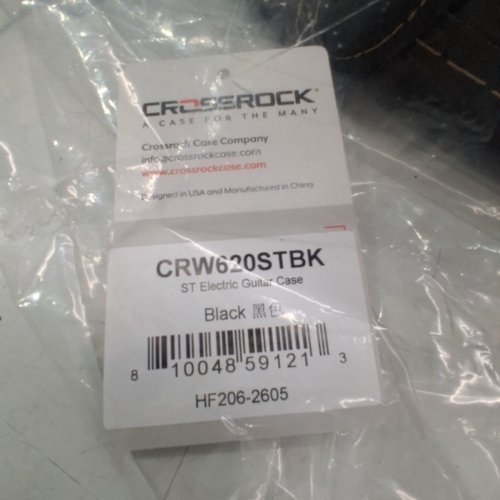CROSSROCK ST ELECTRIC GUITAR CASE - 41" - BLACK (MODEL: CRW620STBK) image 3