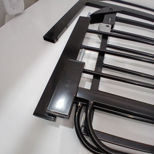 REGALO EASY STEP EXTRA WIDE METAL SAFETY GATE - 30" X 29" - 49" - BLACK (MODEL: 1164EB) image 3