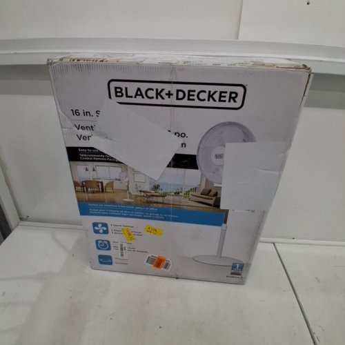 BLACK & DECKER 16" STANDING MULTI-DIRECTIONAL FAN - WHITE (MODEL: BFSR16W) image 4