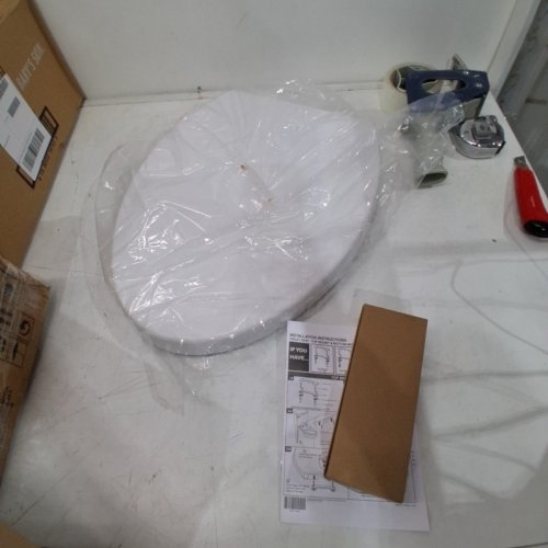 AMERICAN STANDARD TELESCOPING SLOW-CLOSE LIFTOFF TOP MOUNT LUXURY ELONGATED TOILET SEAT - WHITE (MODEL: 5025A65G.020) image 2
