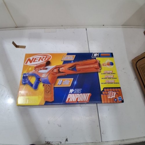 NERF N SERIES PINPOINT PRECISION BLASTER WITH 18 N1 FOAM DARTS- ORANGE/BLUE image 3