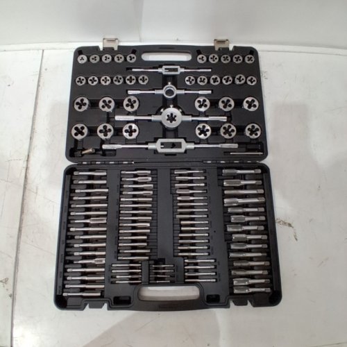 110PC TAP AND DIE SET THREADING TOOL - METRIC SIZE M2 TO M18 - BLACK (MODEL: 110PC) image 4