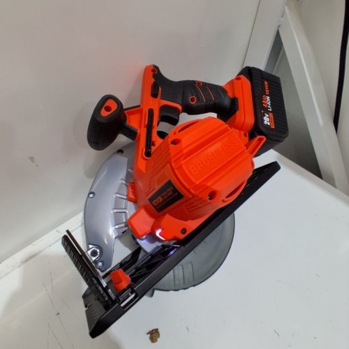 9PC CORDLESS POWER TOOL COMBO KIT - CORDLESS DRILL, IMPACT DRIVER, BATTERIES, CHARGER, RECIPROCATING SAW, CIRCULAR SAW, AND WORK LIGHT - ORANGE / BLACK (MODEL: ML-IS79-200 K) image 6
