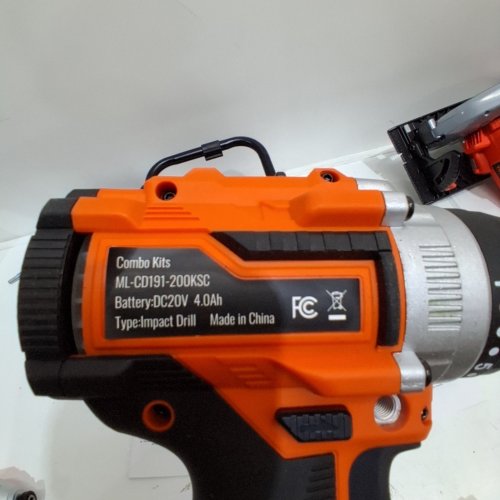 9PC CORDLESS POWER TOOL COMBO KIT - CORDLESS DRILL, IMPACT DRIVER, BATTERIES, CHARGER, RECIPROCATING SAW, CIRCULAR SAW, AND WORK LIGHT - ORANGE / BLACK (MODEL: ML-IS79-200 K) image 14