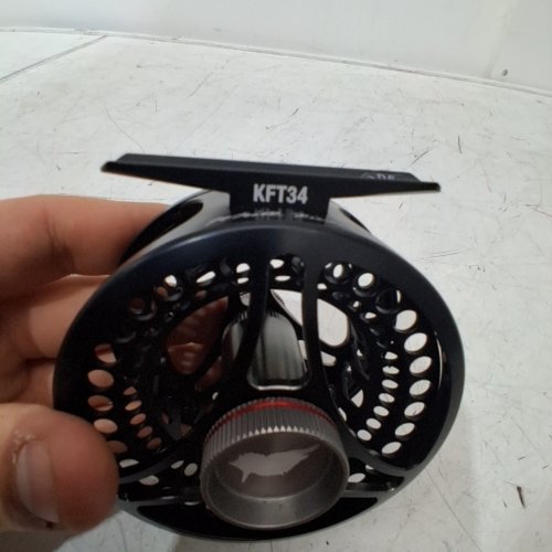 FLY FISHING REEL - 3/4 LINE WEIGHT 75 YRDS - 20 LBS CAP - BLACK (MODEL: KFT34/WF3F) image 3