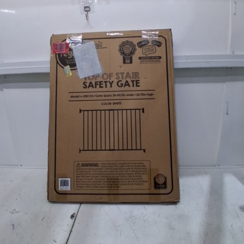 REGALO EXTRA WIDE 2-IN-1 TOP OF STAIRWAY AND HALLWAY SAFETY GATE WITH MOUNTING KIT - WHITE (MODEL: 1250 DS) image 3